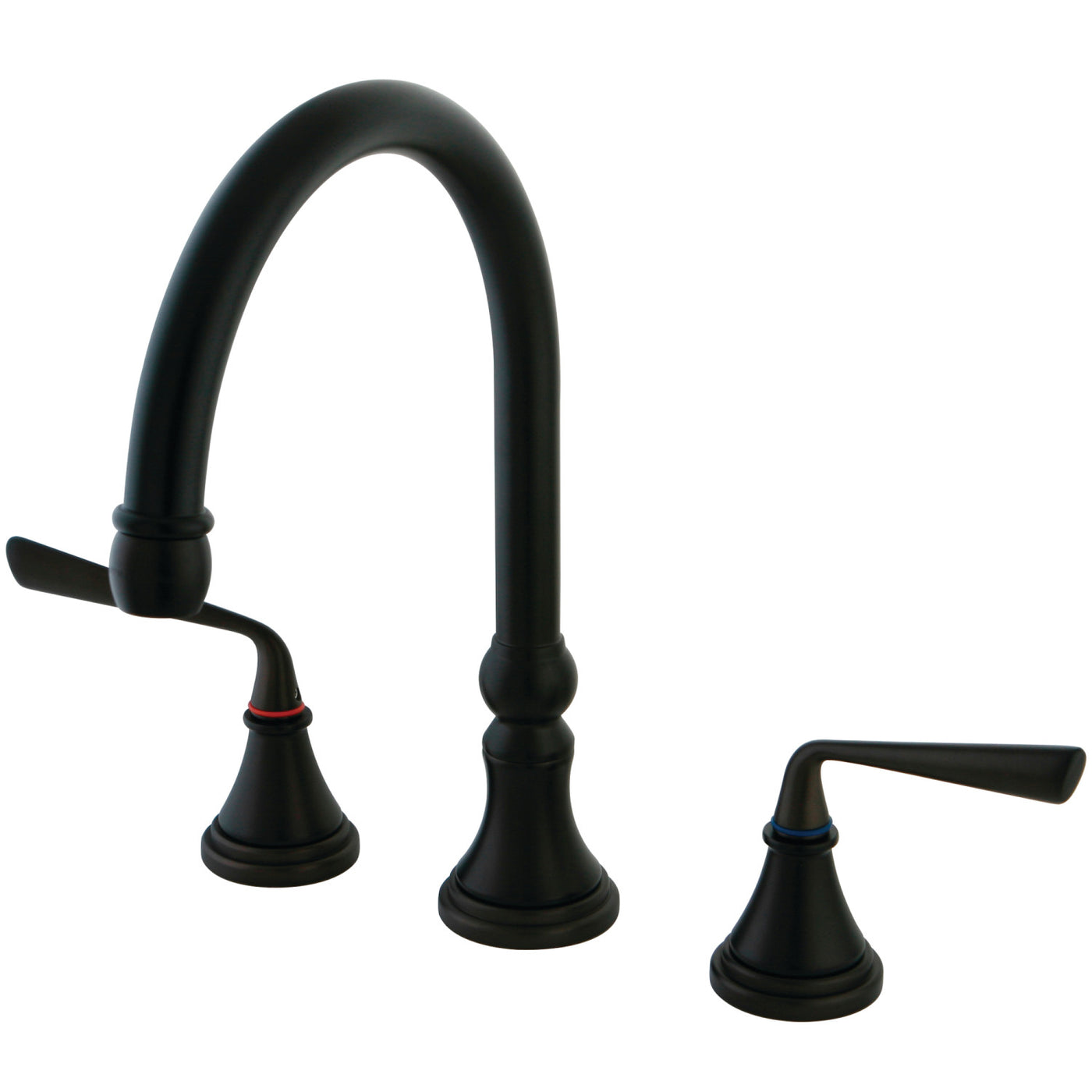 Elements of Design ES2795ZLLS Widespread Kitchen Faucet, Oil Rubbed Bronze