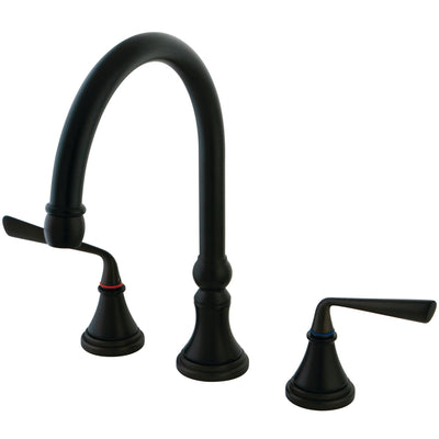 Elements of Design ES2795ZLLS Widespread Kitchen Faucet, Oil Rubbed Bronze