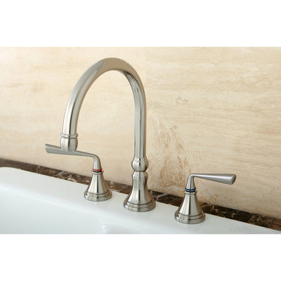 Elements of Design ES2798ZLLS Widespread Kitchen Faucet, Brushed Nickel