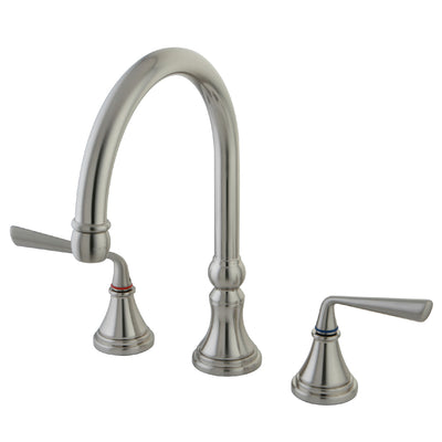 Elements of Design ES2798ZLLS Widespread Kitchen Faucet, Brushed Nickel