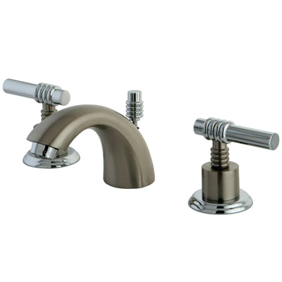 Elements of Design ES2957ML Mini-Widespread Bathroom Faucet, Brushed Nickel/Polished Chrome