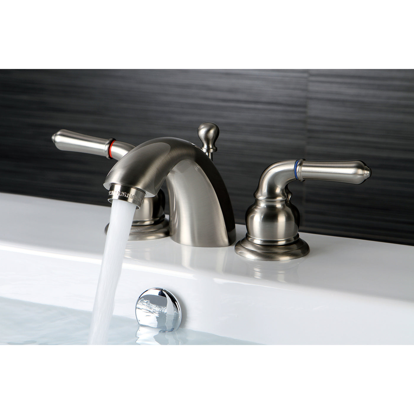 Elements of Design ES2958 Mini-Widespread Bathroom Faucet, Brushed Nickel