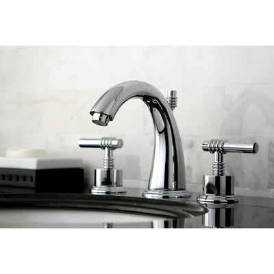 Elements of Design ES2961ML Widespread Bathroom Faucet with Brass Pop-Up, Polished Chrome