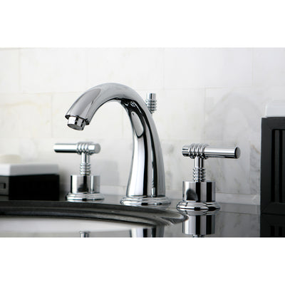 Elements of Design ES2961ML Widespread Bathroom Faucet with Brass Pop-Up, Polished Chrome
