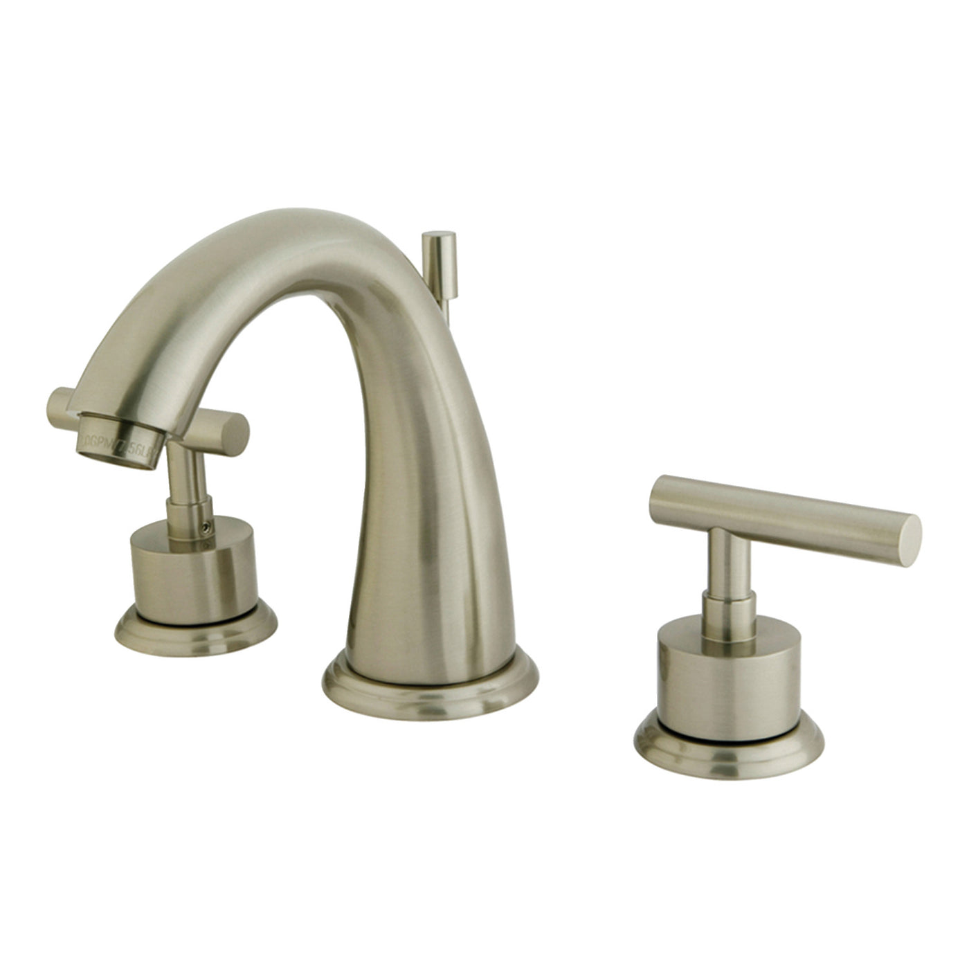 Elements of Design ES2968CML Widespread Bathroom Faucet with Brass Pop-Up, Brushed Nickel