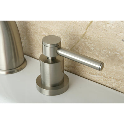 Elements of Design ES2968DL Widespread Bathroom Faucet with Brass Pop-Up, Brushed Nickel