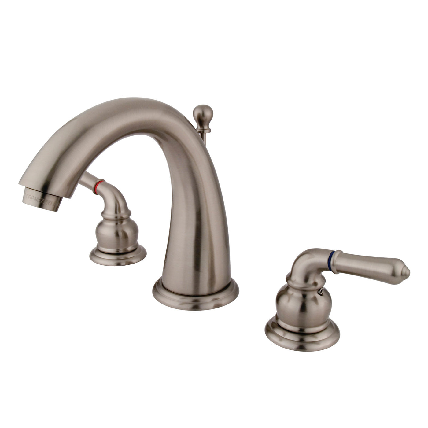 Elements of Design ES2968 Widespread Bathroom Faucet with Brass Pop-Up, Brushed Nickel