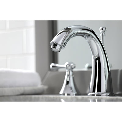 Elements of Design ES2971BL Widespread Bathroom Faucet with Brass Pop-Up, Polished Chrome