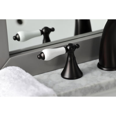 Elements of Design ES2975PL Widespread Bathroom Faucet with Brass Pop-Up, Oil Rubbed Bronze