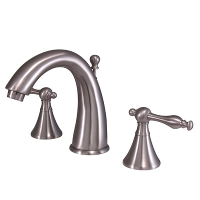 Elements of Design ES2978NL Widespread Bathroom Faucet with Brass Pop-Up, Brushed Nickel