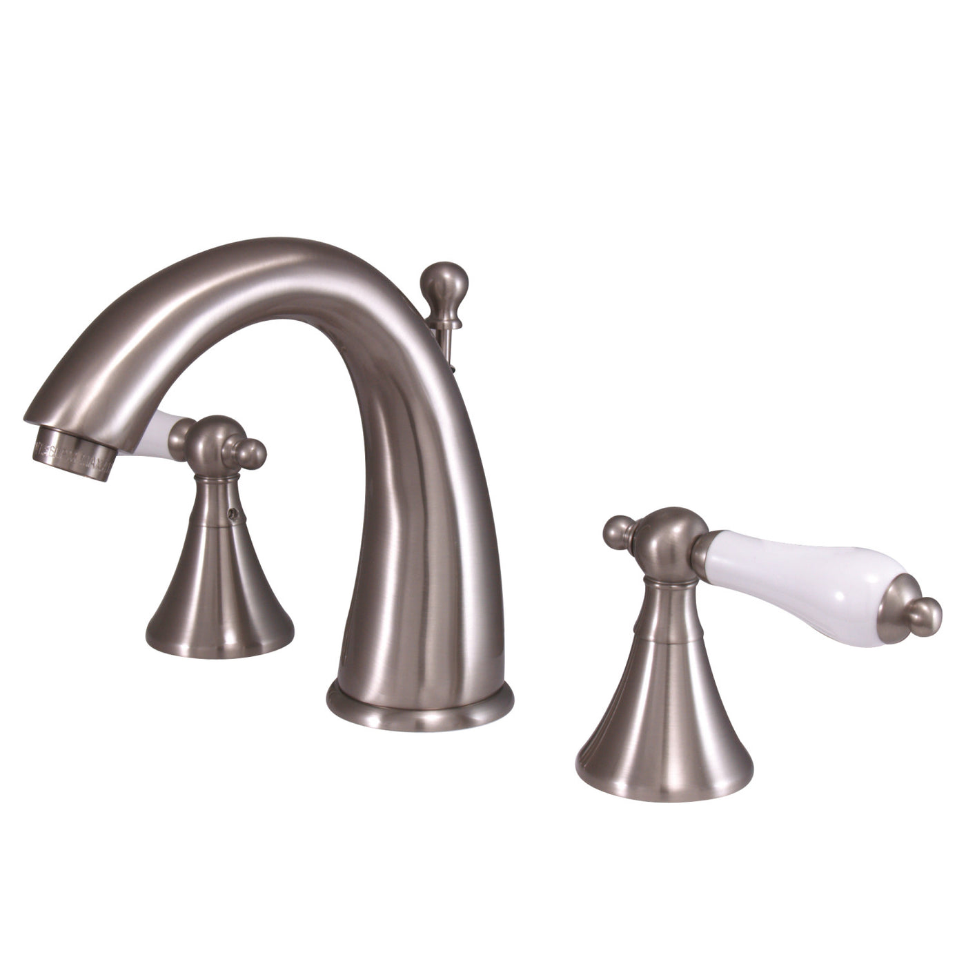 Elements of Design ES2978PL Widespread Bathroom Faucet with Brass Pop-Up, Brushed Nickel