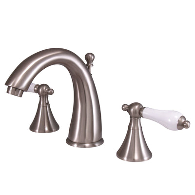 Elements of Design ES2978PL Widespread Bathroom Faucet with Brass Pop-Up, Brushed Nickel