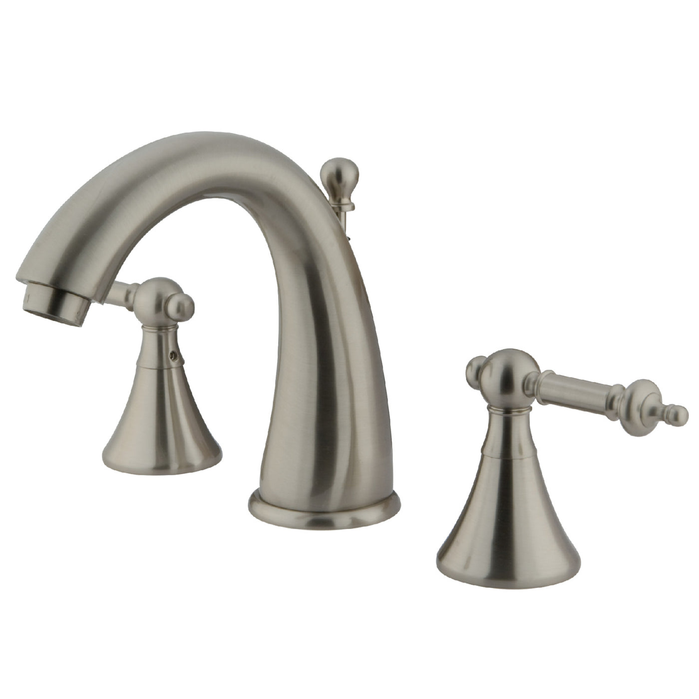 Elements of Design ES2978TL Widespread Bathroom Faucet with Brass Pop-Up, Brushed Nickel