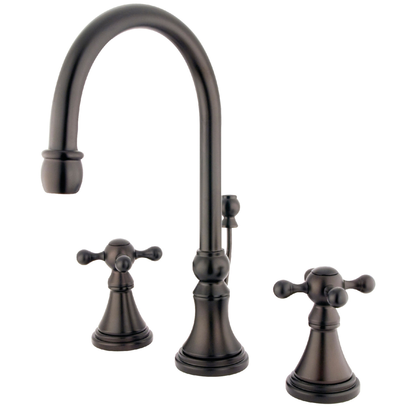 Elements of Design ES2985KX Widespread Bathroom Faucet with Brass Pop-Up, Oil Rubbed Bronze