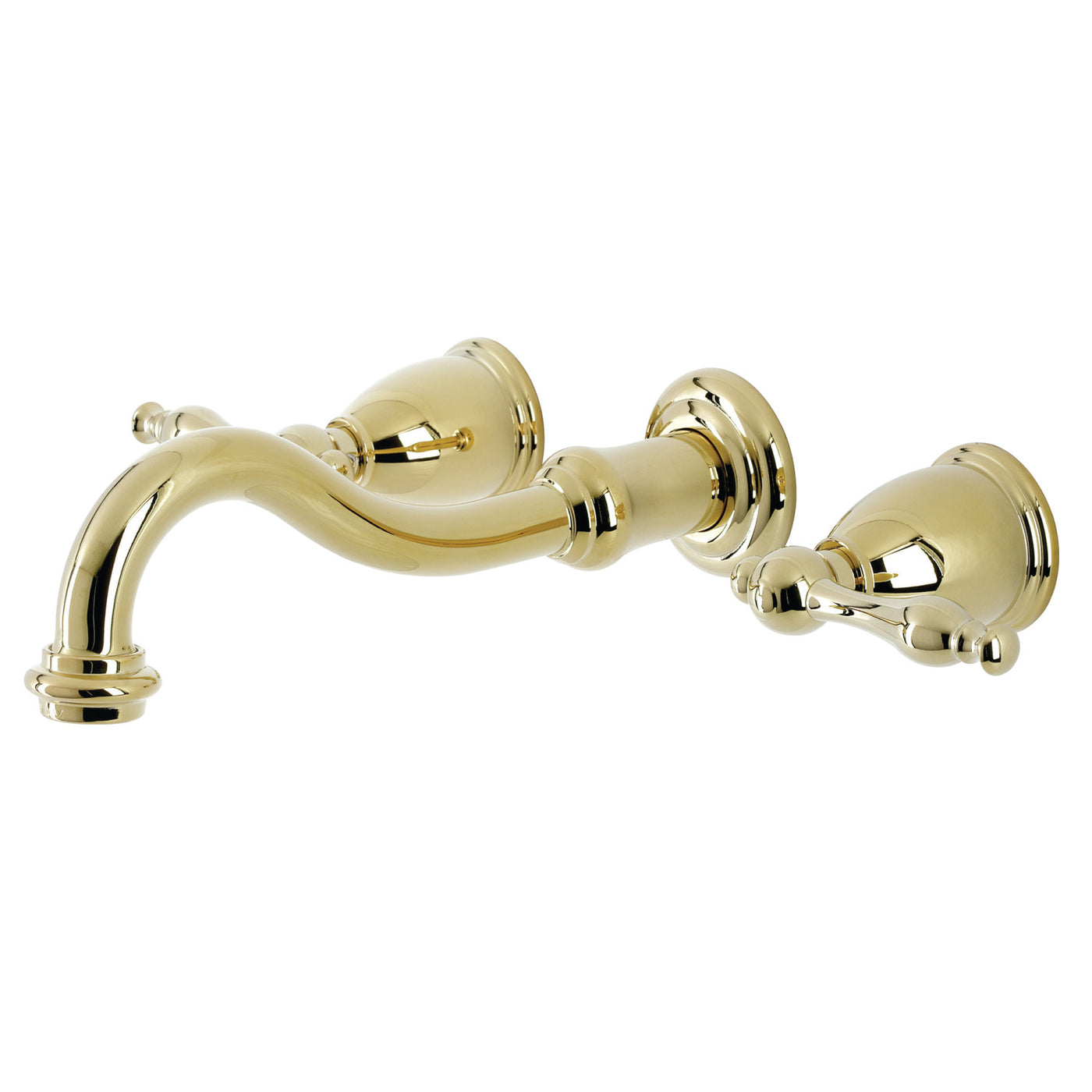 Elements of Design ES3122NL Wall Mount Bathroom Faucet, Polished Brass