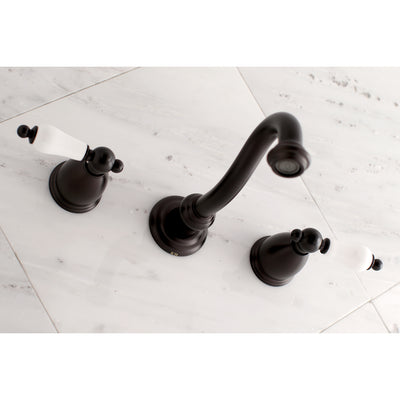 Elements of Design ES3125PL 2-Handle Wall Mount Bathroom Faucet, Oil Rubbed Bronze