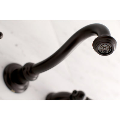 Elements of Design ES3125PL 2-Handle Wall Mount Bathroom Faucet, Oil Rubbed Bronze