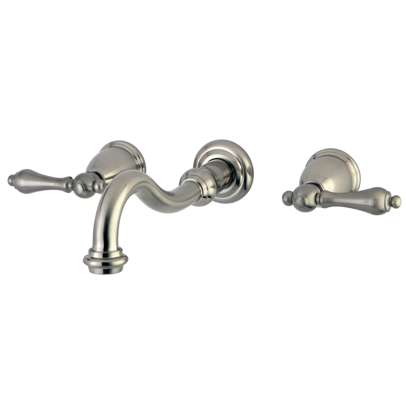 Elements of Design ES3128AL 2-Handle Wall Mount Bathroom Faucet, Brushed Nickel