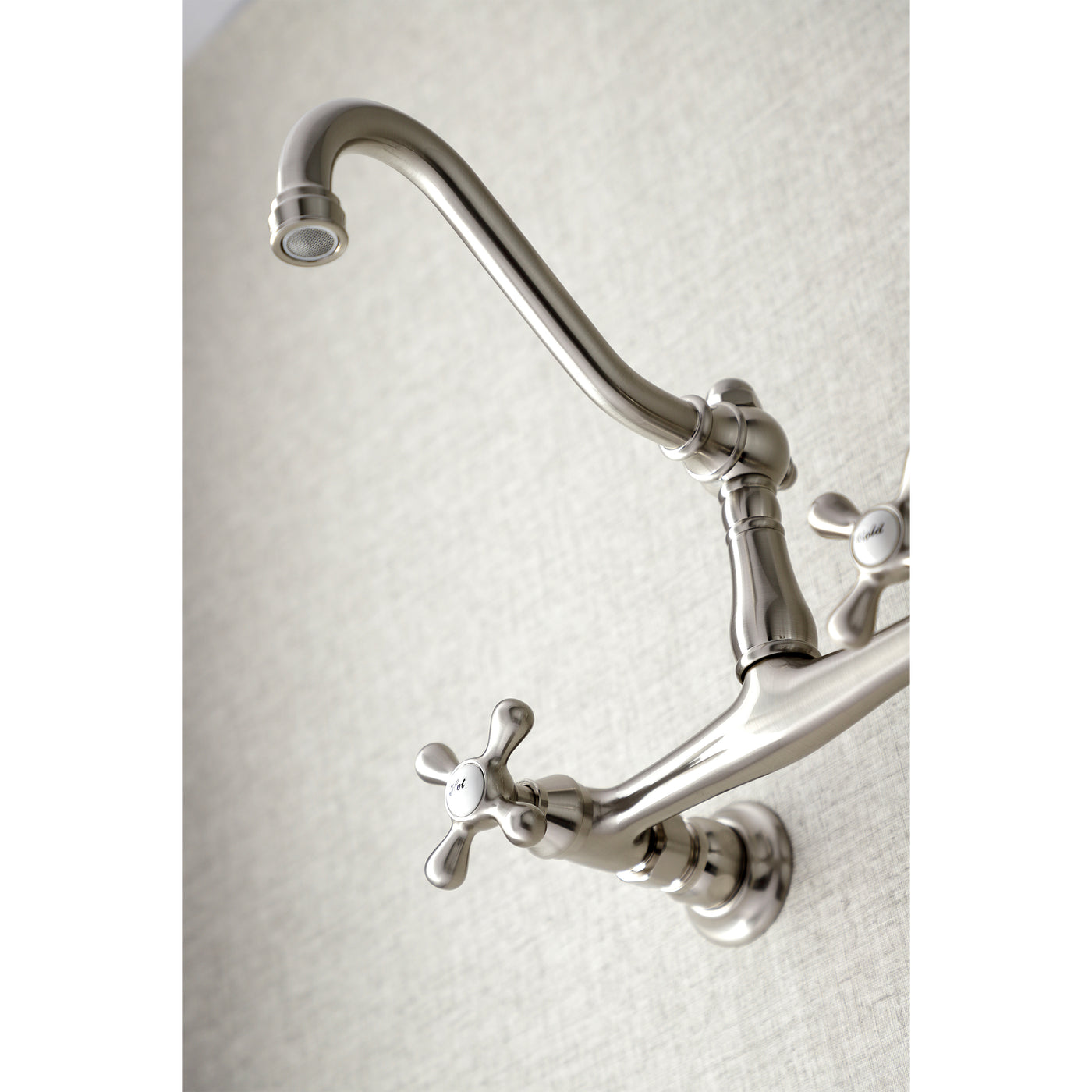 Elements of Design ES3248AX 8-Inch Center Wall Mount Bathroom Faucet, Brushed Nickel