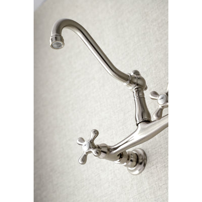 Elements of Design ES3248AX 8-Inch Center Wall Mount Bathroom Faucet, Brushed Nickel