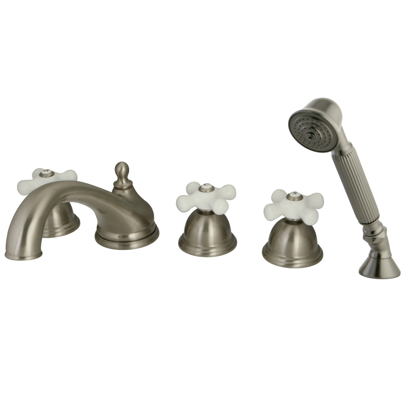 Elements of Design ES33585PX Roman Tub Faucet with Hand Shower, Brushed Nickel