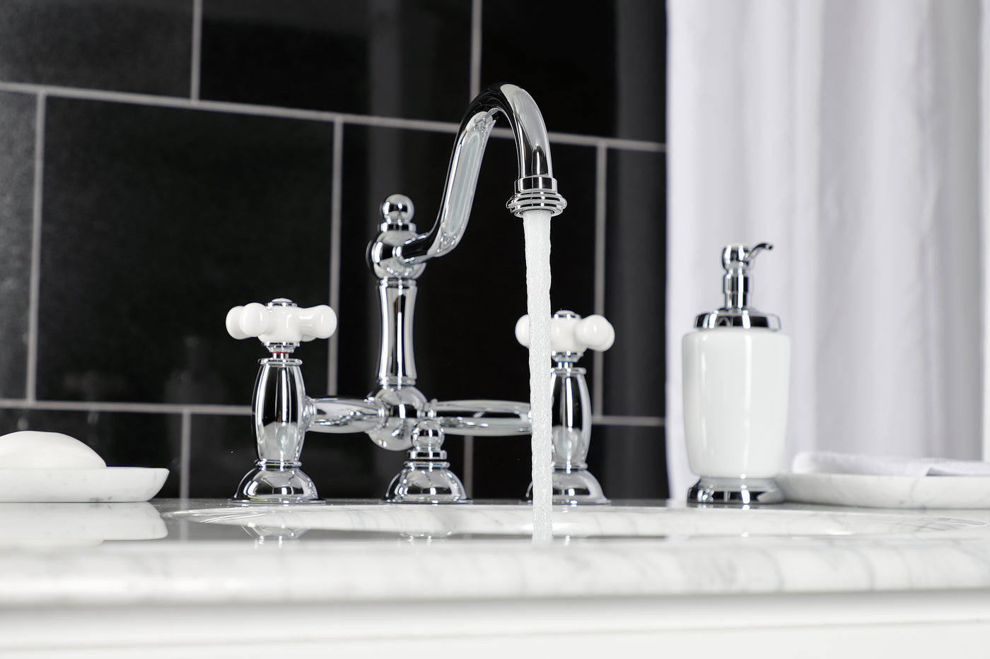 Elements of Design ES3911PX Bridge Bathroom Faucet, Polished Chrome