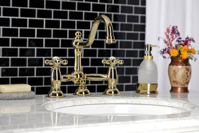 Elements of Design ES3912AX Bridge Bathroom Faucet, Polished Brass