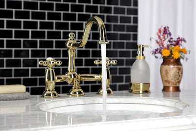 Elements of Design ES3912AX Bridge Bathroom Faucet, Polished Brass