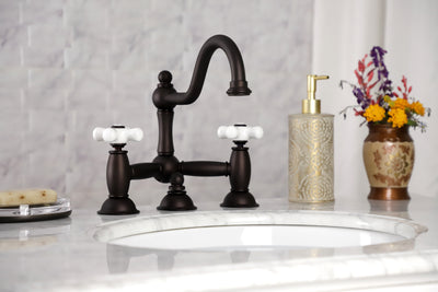 Elements of Design ES3915PX Bridge Bathroom Faucet, Oil Rubbed Bronze