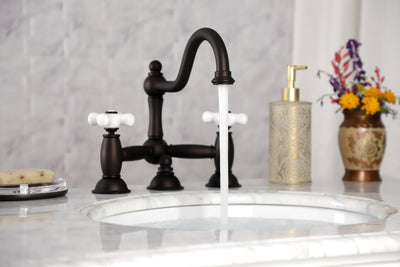 Elements of Design ES3915PX Bridge Bathroom Faucet, Oil Rubbed Bronze