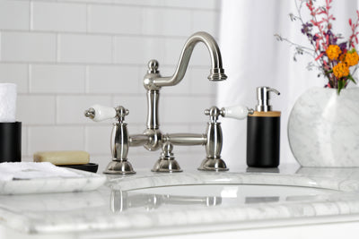 Elements of Design ES3918PL Bridge Bathroom Faucet, Brushed Nickel