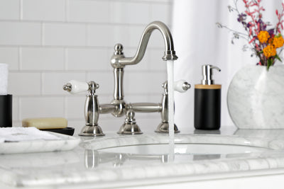 Elements of Design ES3918PL Bridge Bathroom Faucet, Brushed Nickel