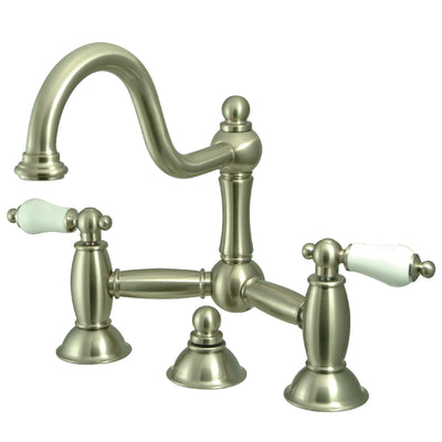 Elements of Design ES3918PL Bridge Bathroom Faucet, Brushed Nickel