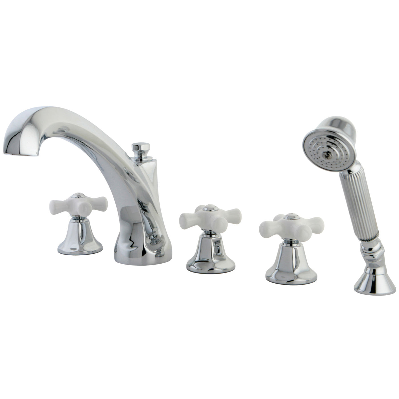 Elements of Design ES43215PX Roman Tub Faucet with Hand Shower, Polished Chrome