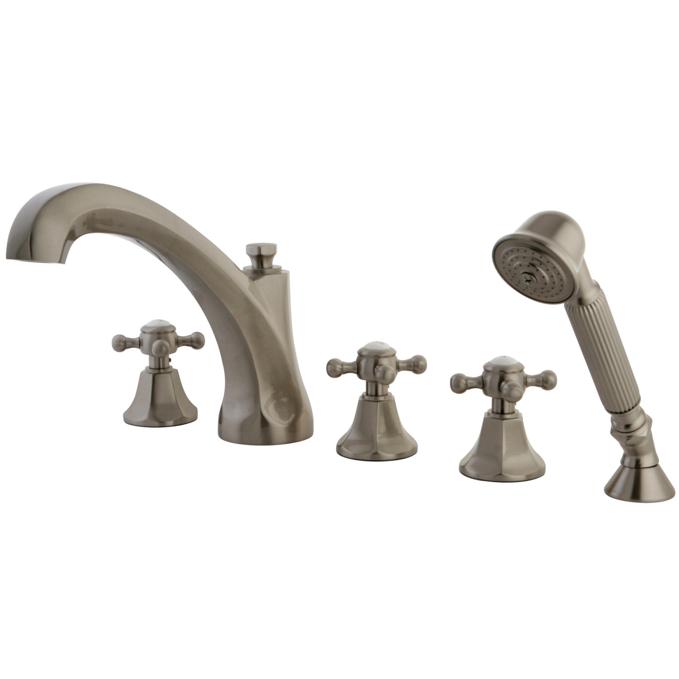 Elements of Design ES43285BX Roman Tub Faucet with Hand Shower, Brushed Nickel