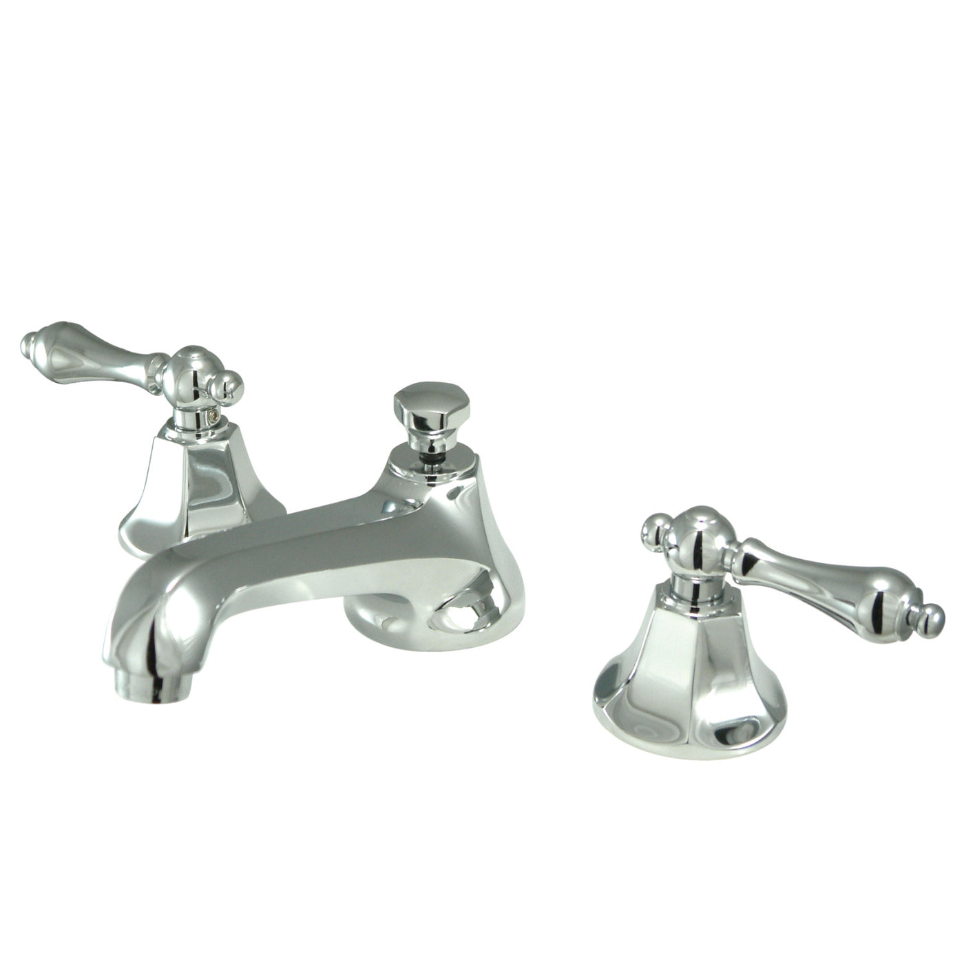 Elements of Design ES4461AL Widespread Bathroom Faucet with Brass Pop-Up, Polished Chrome