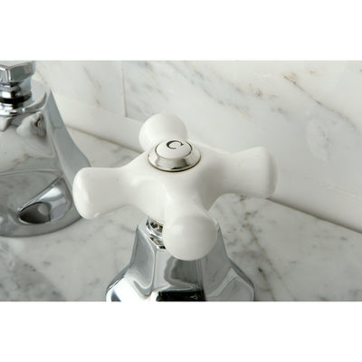 Elements of Design ES4461PX Widespread Bathroom Faucet with Brass Pop-Up, Polished Chrome