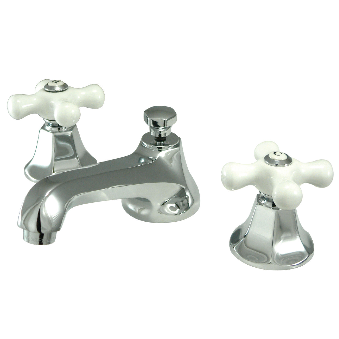 Elements of Design ES4461PX Widespread Bathroom Faucet with Brass Pop-Up, Polished Chrome