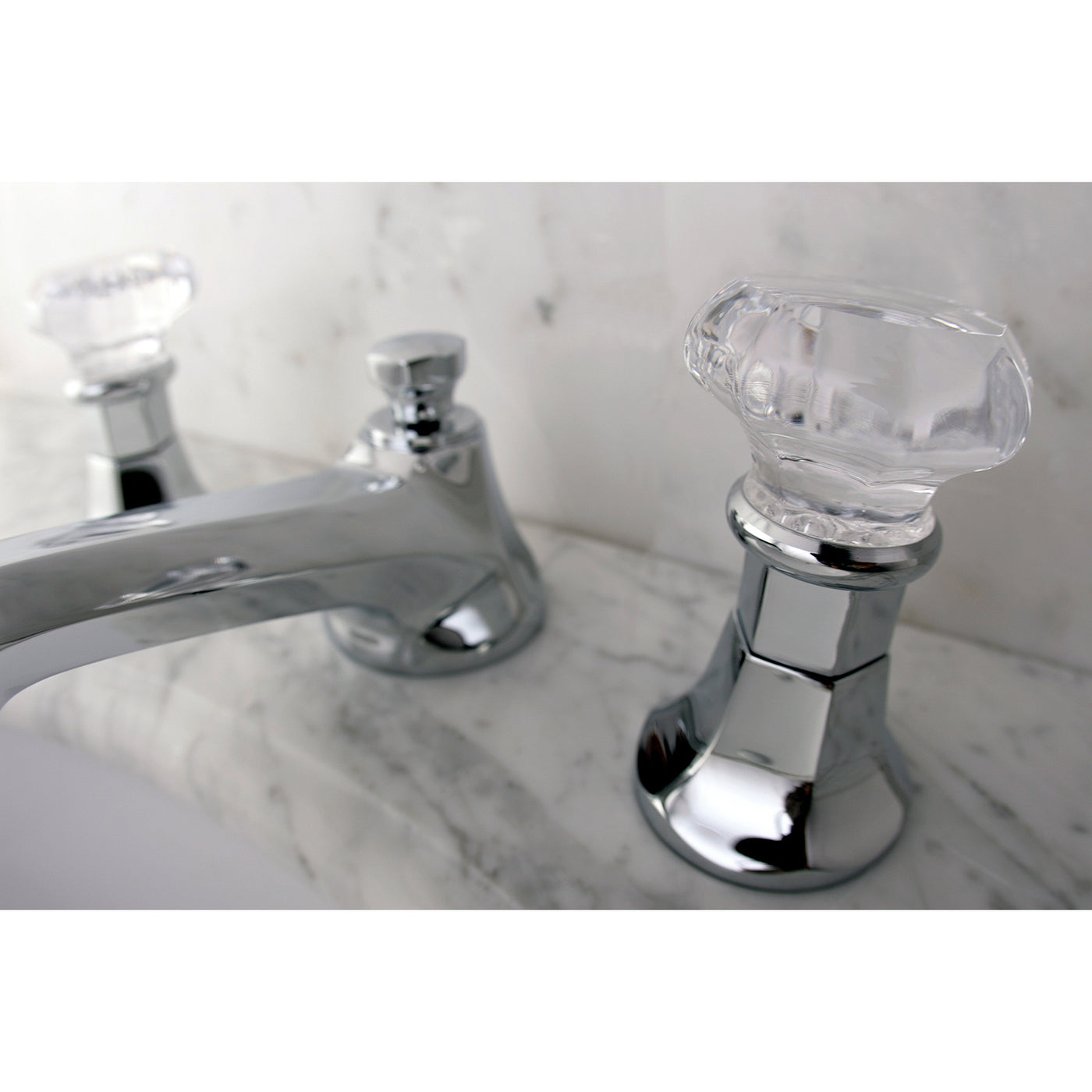Elements of Design ES4461WCL Widespread Bathroom Faucet with Brass Pop-Up, Polished Chrome