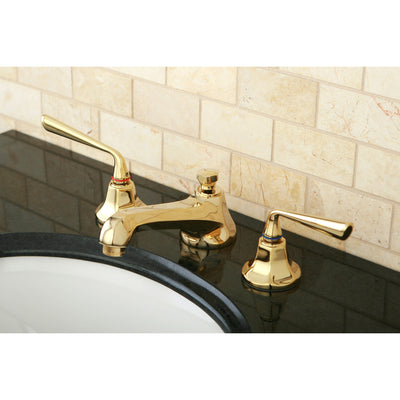 Elements of Design ES4462ZL Widespread Bathroom Faucet with Brass Pop-Up, Polished Brass