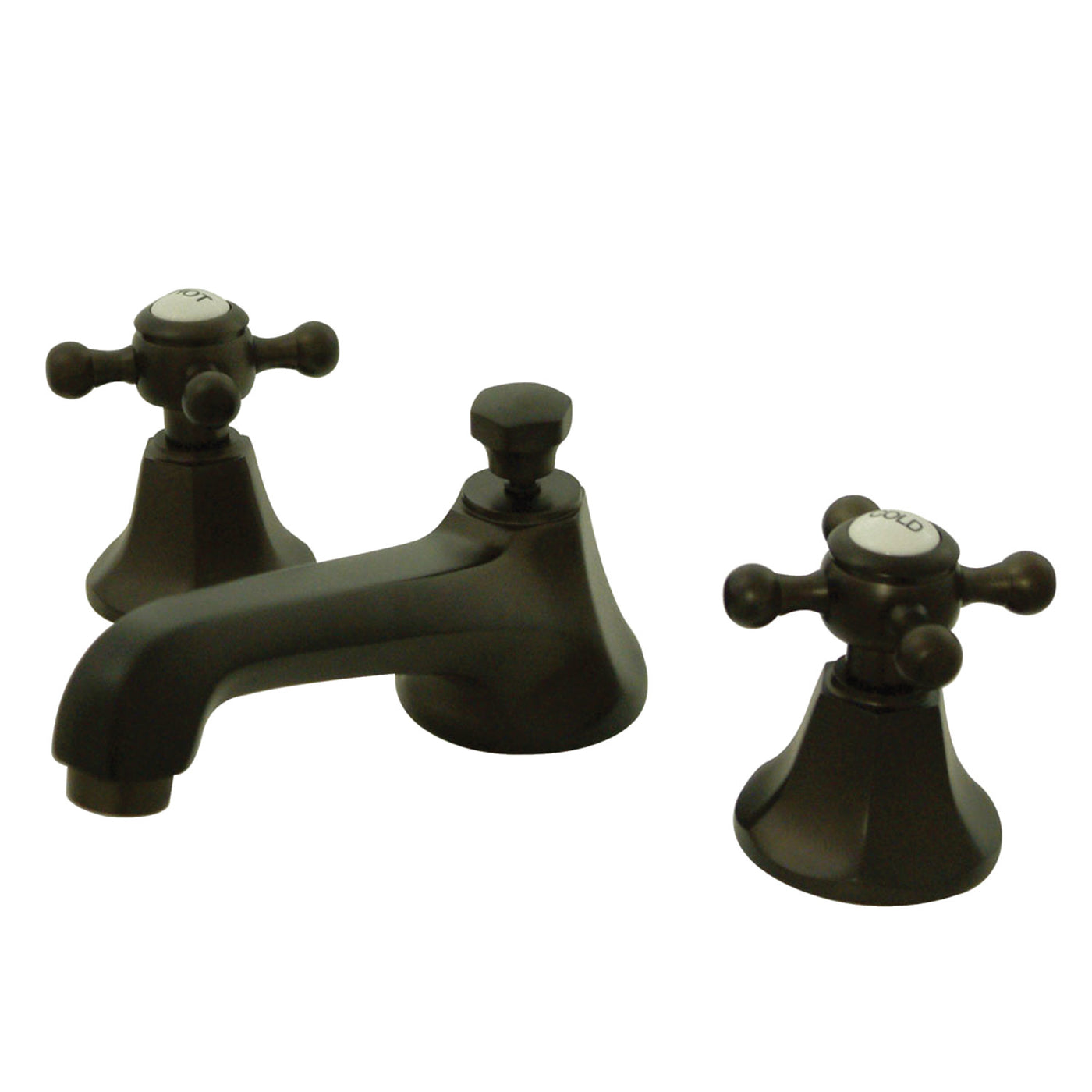 Elements of Design ES4465BX Widespread Bathroom Faucet with Brass Pop-Up, Oil Rubbed Bronze