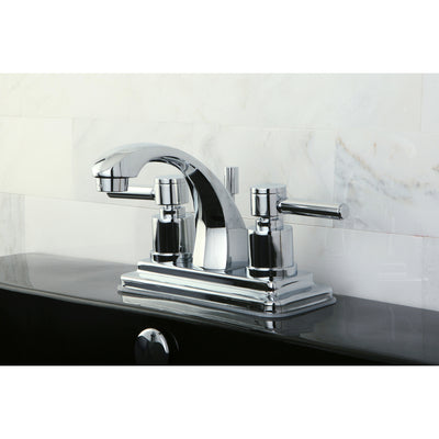 Elements of Design ES4641DL 4-Inch Centerset Bathroom Faucet with Brass Pop-Up, Polished Chrome