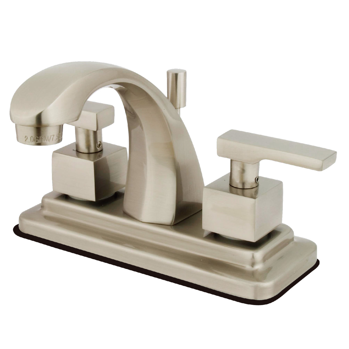 Elements of Design ES4648QLL 4-Inch Centerset Bathroom Faucet, Brushed Nickel