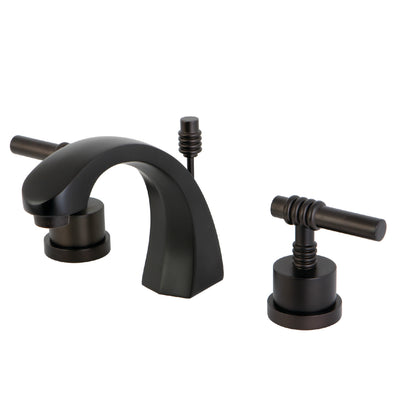 Elements of Design ES4985ML Widespread Bathroom Faucet with Brass Pop-Up, Oil Rubbed Bronze