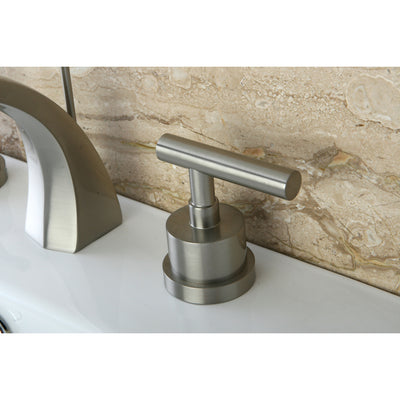 Elements of Design ES4988CML Widespread Bathroom Faucet with Brass Pop-Up, Brushed Nickel