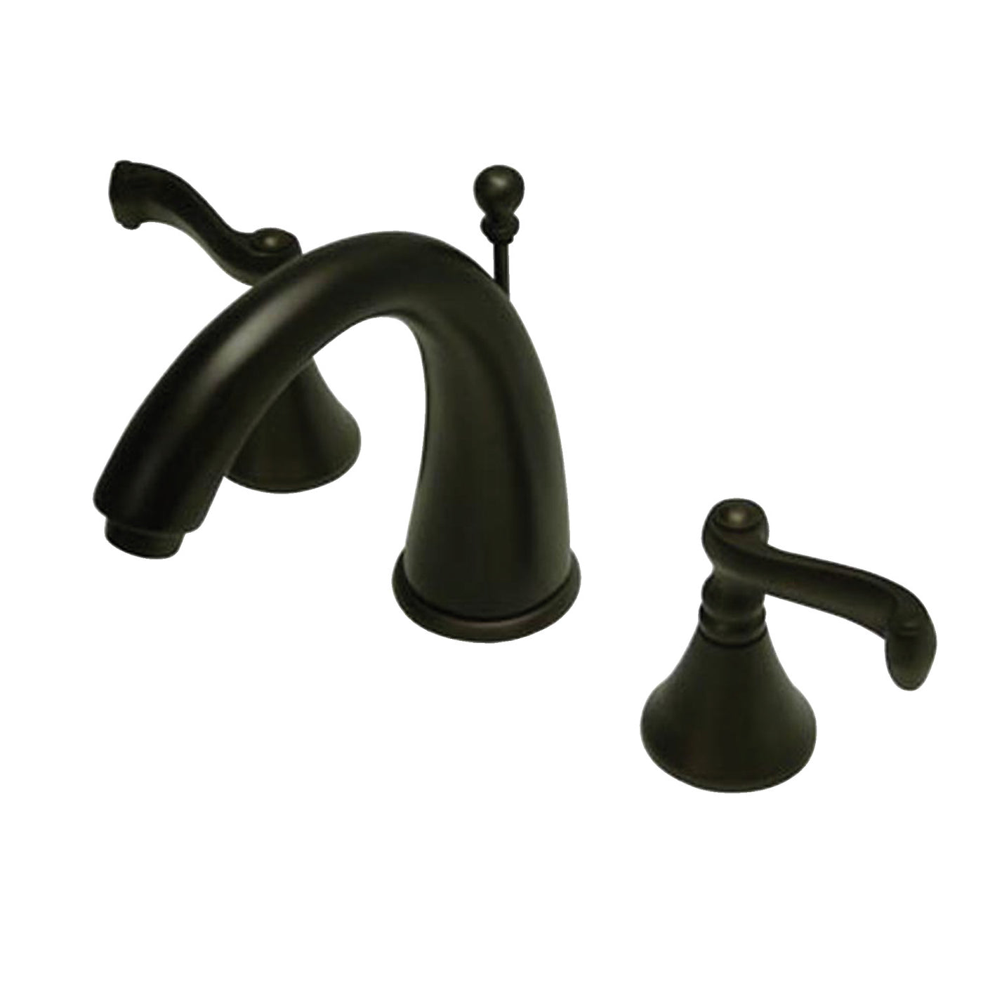 Elements of Design ES5975FL Widespread Bathroom Faucet with Brass Pop-Up, Oil Rubbed Bronze