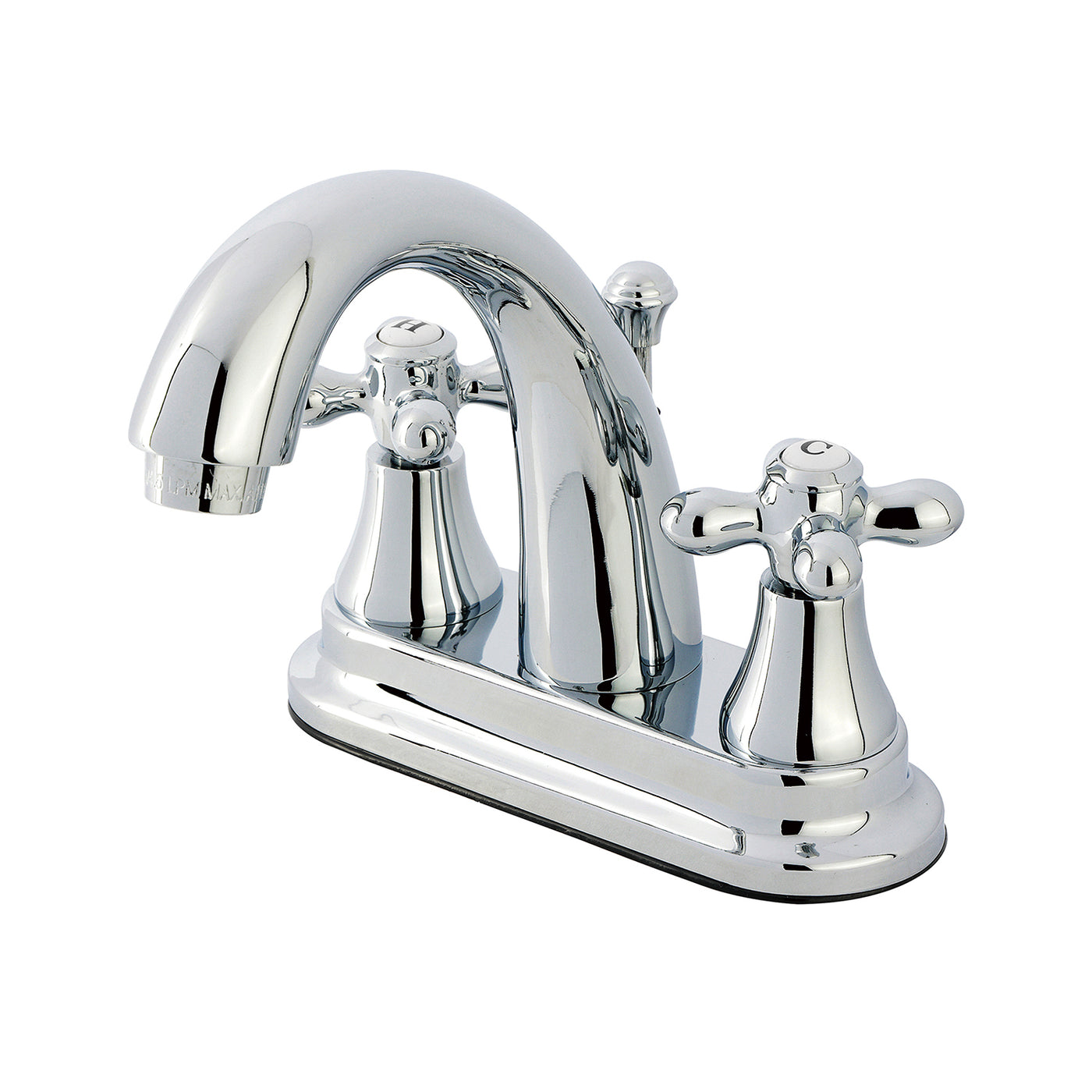Elements of Design ES7611AX 4-Inch Centerset Bathroom Faucet with Brass Pop-Up, Polished Chrome