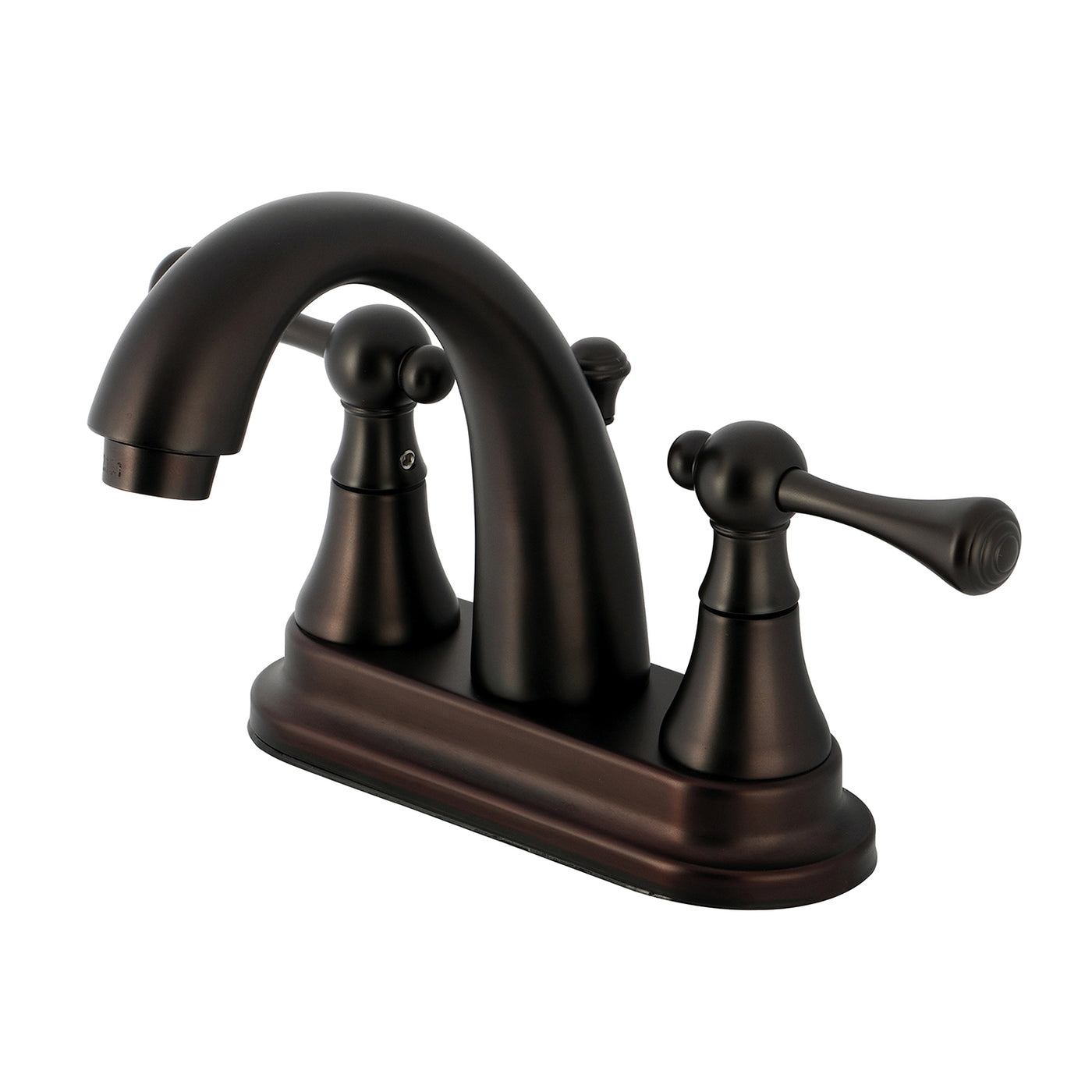 Elements of Design ES7615BL 4-Inch Centerset Bathroom Faucet with Brass Pop-Up, Oil Rubbed Bronze