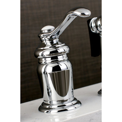 Elements of Design ES7821TLBS Single-Handle Widespread Kitchen Faucet with Brass Sprayer, Polished Chrome