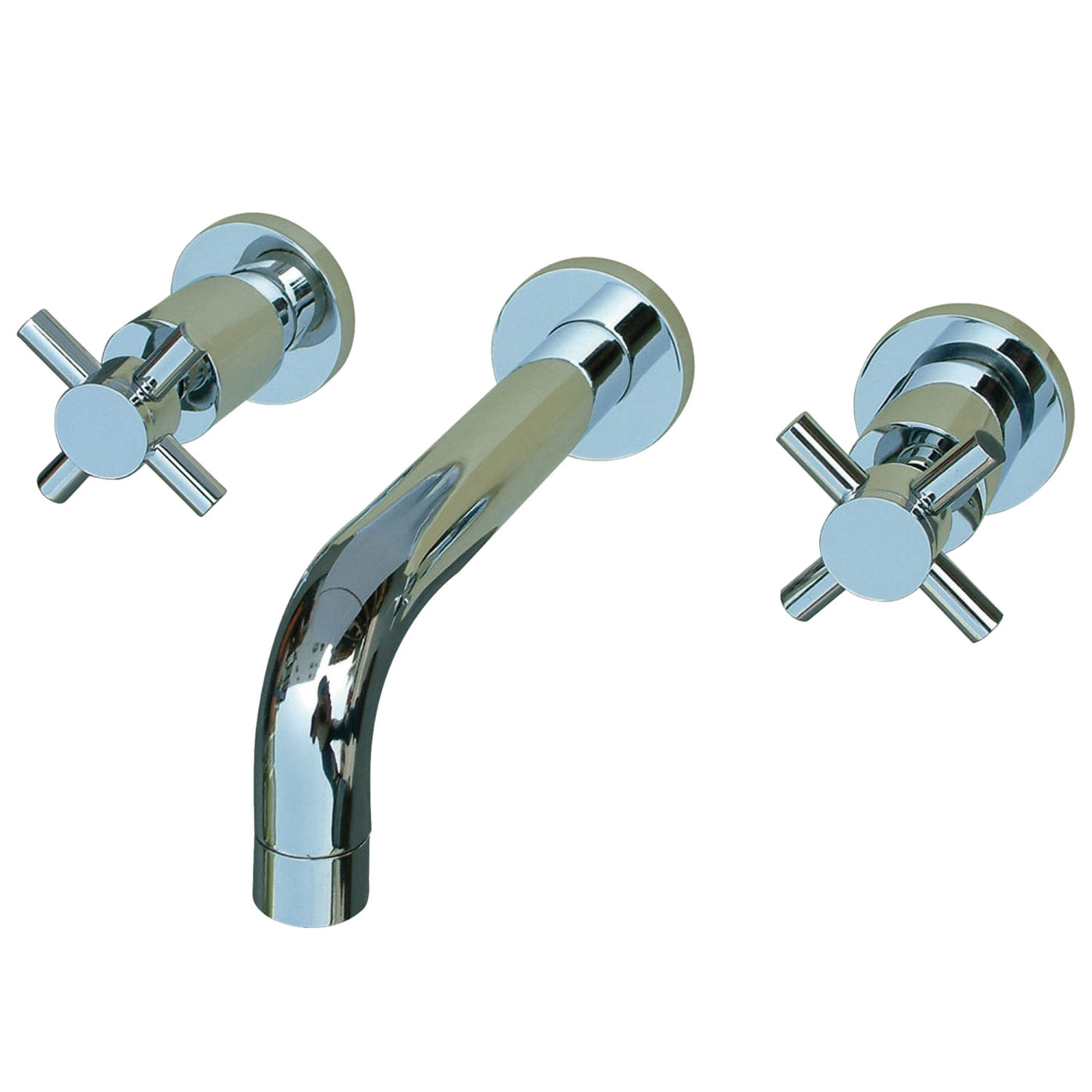 Elements of Design ES8121DX Two-Handle Wall Mount Bathroom Faucet, Polished Chrome